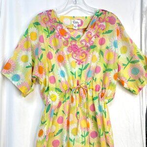 Lilly Pulitzer Coverup / Tunic – Fireworks Sunflower Print (Spring 2006)